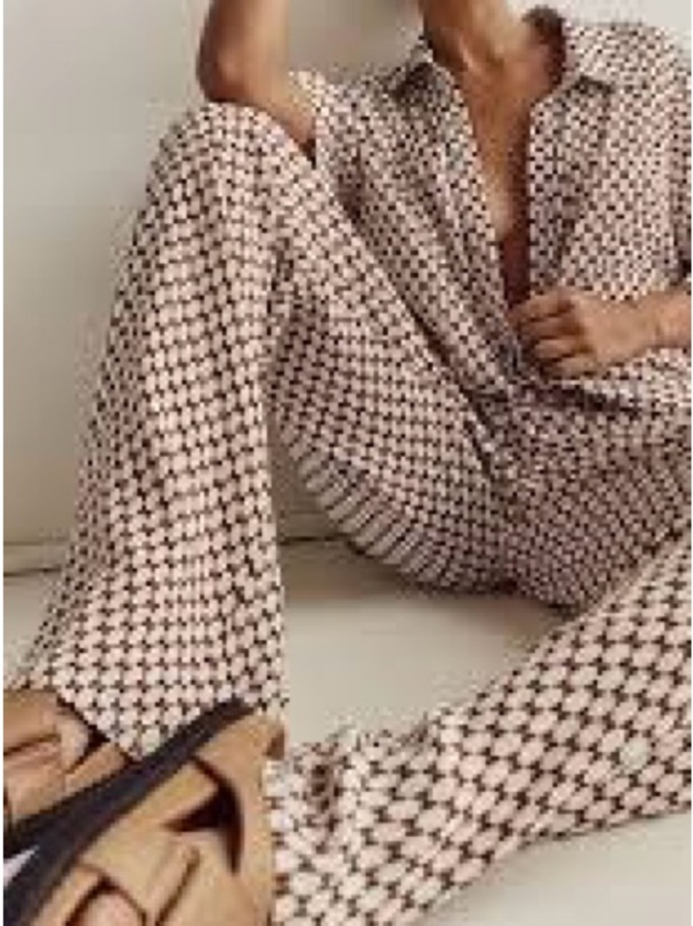 Commense | 2 piece set geometric print top & bottom (M) - Picture 2 of 15